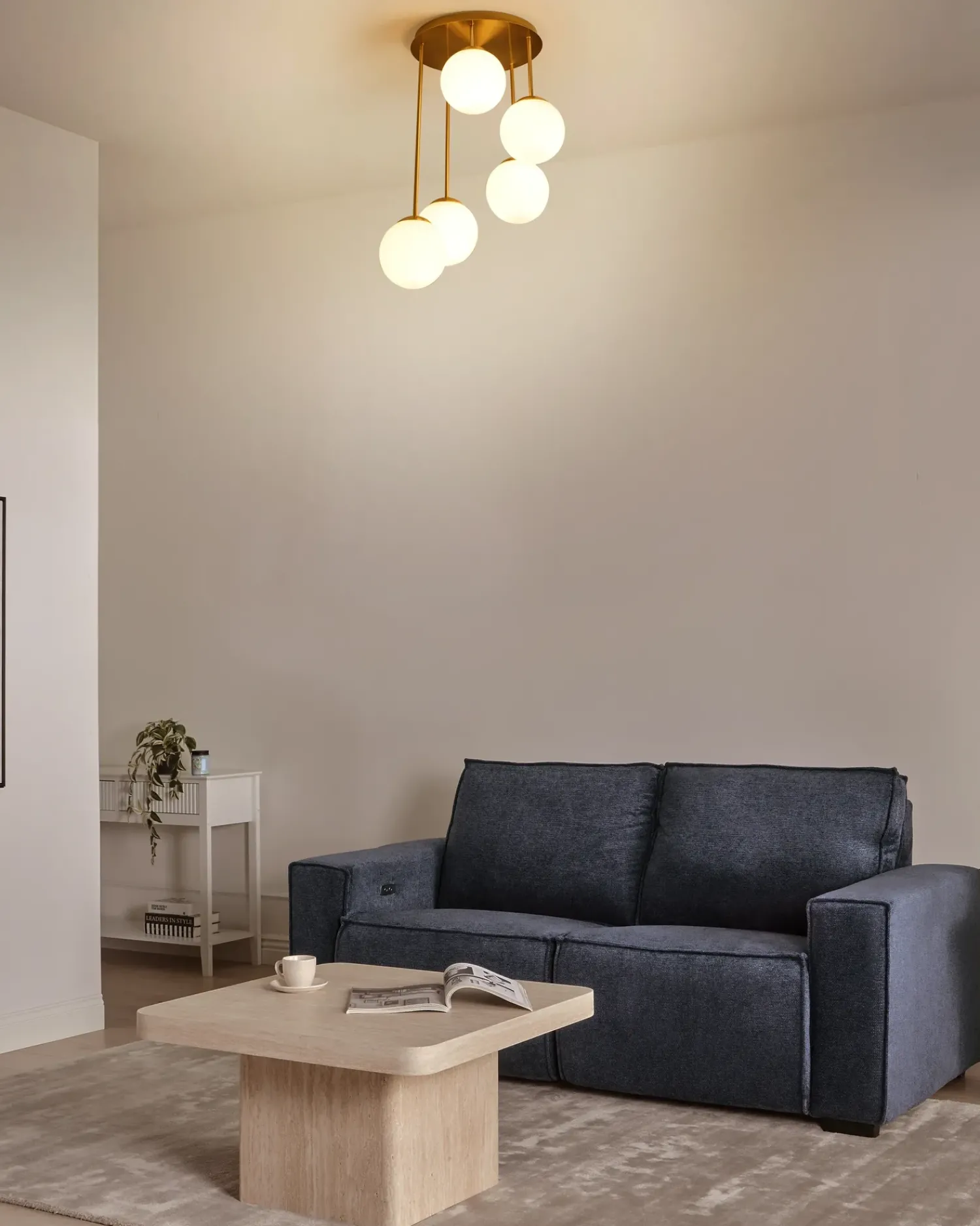 Online Beliani RIANA Metallo Ottone Bianco Ottone