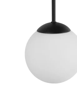 Sale Beliani RIANA Vetro Nero Bianco Nero