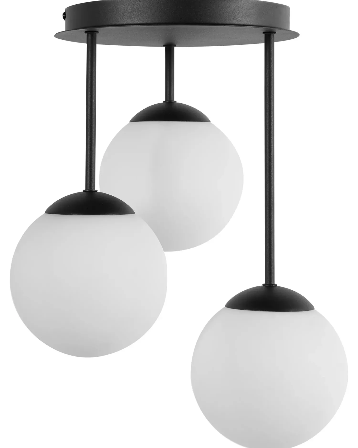 Sale Beliani RIANA Vetro Nero Bianco Nero
