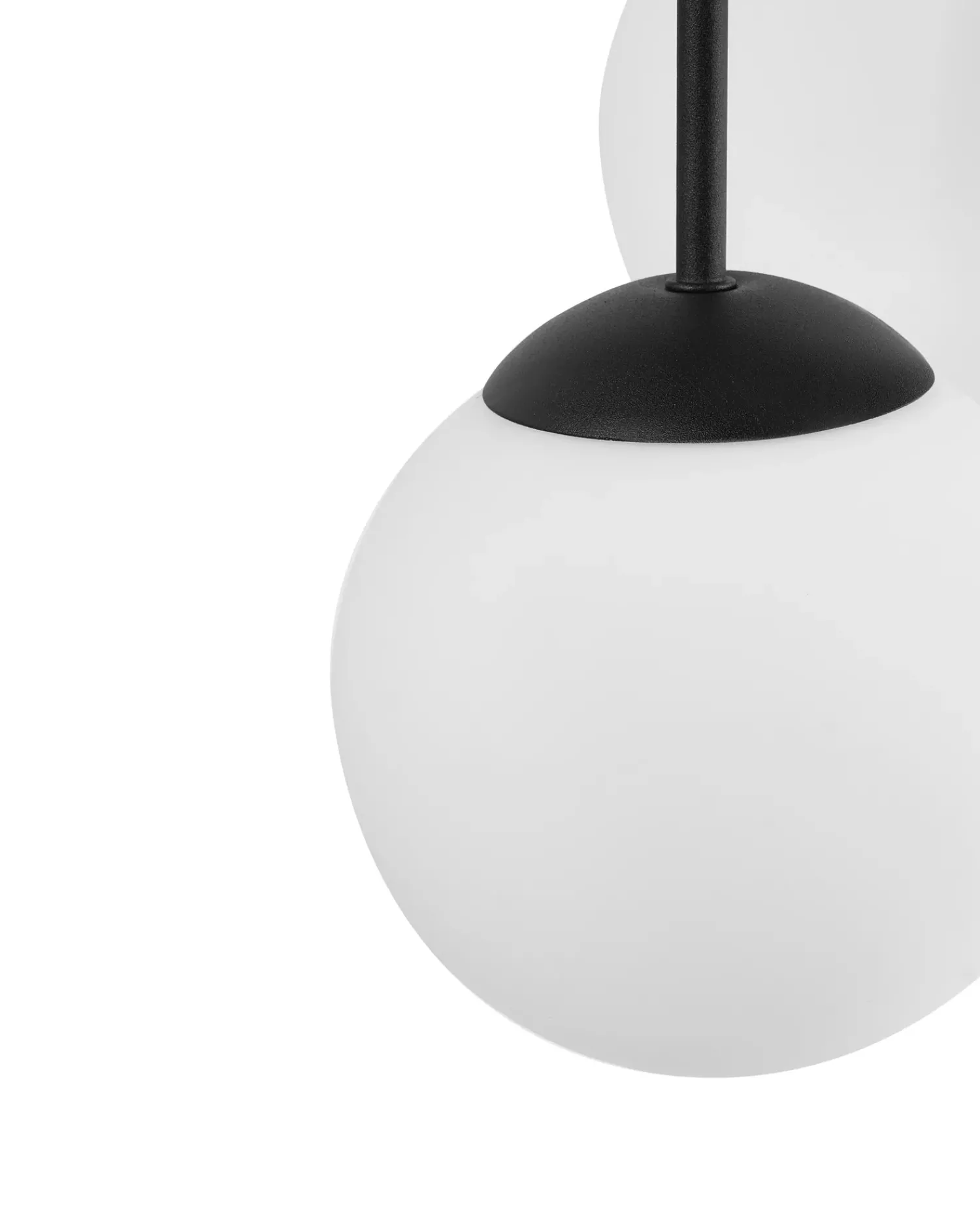 Sale Beliani RIANA Vetro Nero Bianco Nero