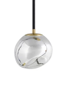 Discount Beliani Lampadario a 3 luci TSHUAPA Vetro Multicolore