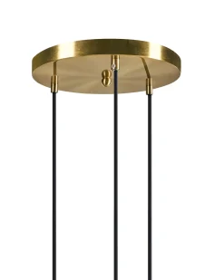 Discount Beliani Lampadario a 3 luci TSHUAPA Vetro Multicolore