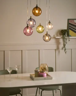 Sale Beliani Lampadario a 6 luci TUDDI Vetro Multicolore