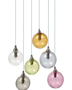 Sale Beliani Lampadario a 6 luci TUDDI Vetro Multicolore