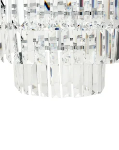 Sale Beliani Lampadario AMENEIRO Trasparente Argento Trasparente