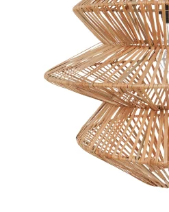 Clearance Beliani Lampadario ANDUKI Rattan Naturale Naturale Nero