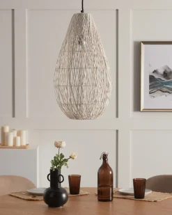 Discount Beliani Lampadario ANNOTTO Cotone Beige