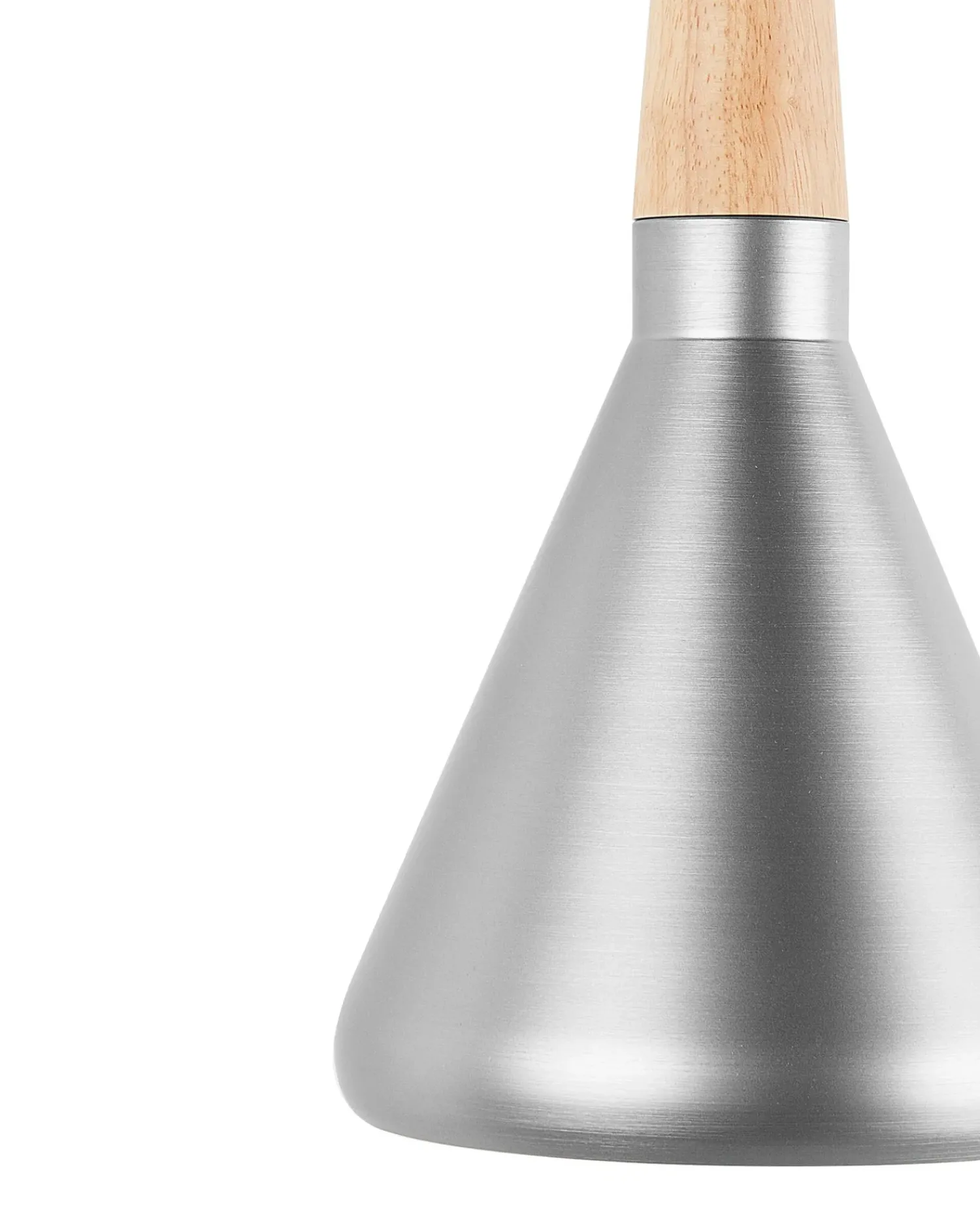 Sale Beliani Lampadario ARDA Metallo Argento Marrone Argento