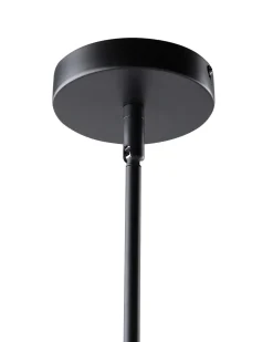 Beliani Lampadario AROYO Vetro Bianco Bianco Nero Oro