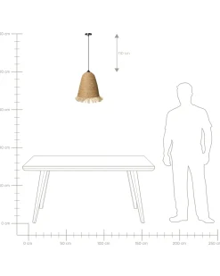 Clearance Beliani Lampadario ARYS Giacinto d'acqua Naturale