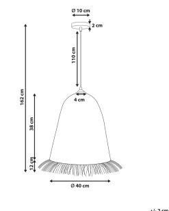 Clearance Beliani Lampadario ARYS Giacinto d'acqua Naturale