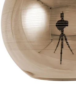 Outlet Beliani Lampadario ASARO Vetro Oro
