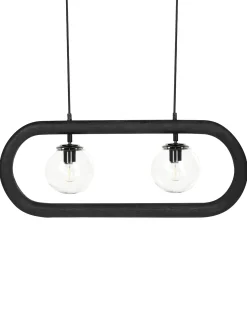 Online Beliani Lampadario AYENSU Legno di mango Nero