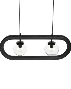 Online Beliani Lampadario AYENSU Legno di mango Nero