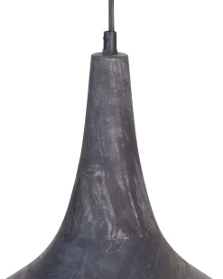 Hot Beliani Lampadario BAGMATI Legno di mango Nero Ottone Nero