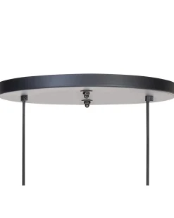 Hot Beliani Lampadario BAGMATI Legno di mango Nero Ottone Nero