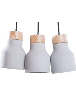 Clearance Beliani Lampadario BAHT Cemento Grigio Marrone Grigio