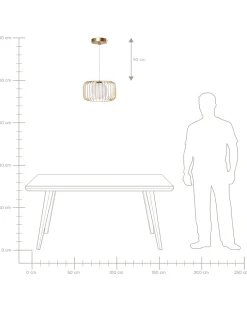 Clearance Beliani Lampadario BAIROA Metallo Oro Bianco Oro