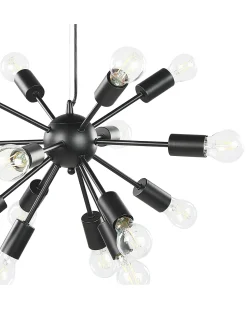 Clearance Beliani Lampadario BALAGAS Metallo Nero