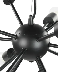 Clearance Beliani Lampadario BALAGAS Metallo Nero