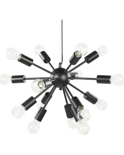 Clearance Beliani Lampadario BALAGAS Metallo Nero