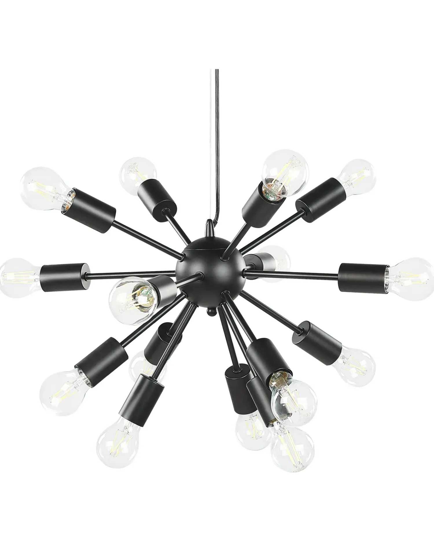 Clearance Beliani Lampadario BALAGAS Metallo Nero