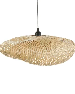 Outlet Beliani Lampadario BALHA Bambù Naturale Naturale Marrone