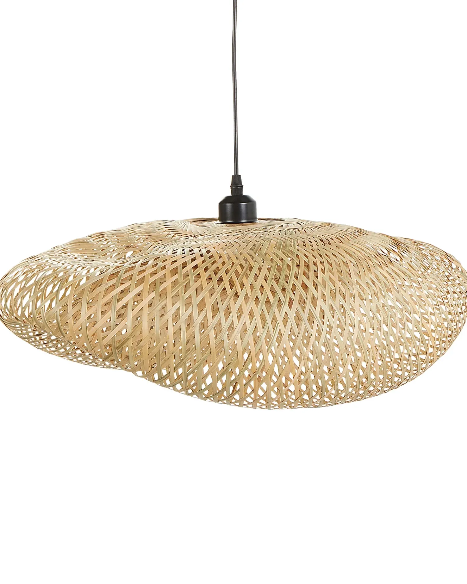 Outlet Beliani Lampadario BALHA Bambù Naturale Naturale Marrone