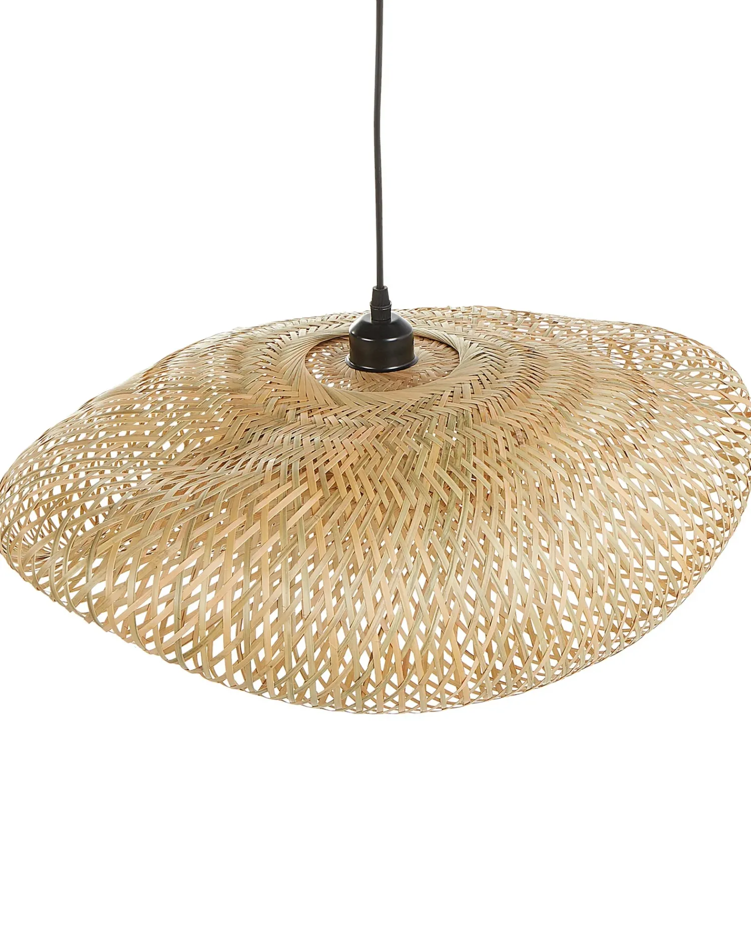 Outlet Beliani Lampadario BALHA Bambù Naturale Naturale Marrone