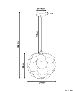 Sale Beliani Lampadario BAMPUR Bambù Naturale Naturale Marrone