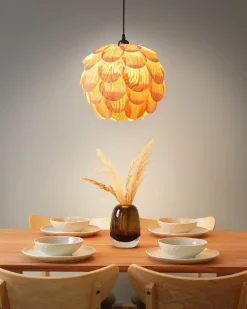 Sale Beliani Lampadario BAMPUR Bambù Naturale Naturale Marrone