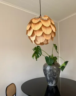 Sale Beliani Lampadario BAMPUR Bambù Naturale Naturale Marrone