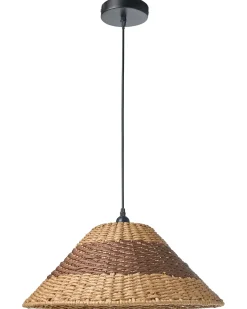 Best Beliani Lampadario BANCAL Corda di carta Naturale Naturale Marrone