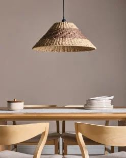 Best Beliani Lampadario BANCAL Corda di carta Naturale Naturale Marrone