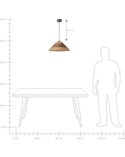Best Beliani Lampadario BANCAL Corda di carta Naturale Naturale Marrone