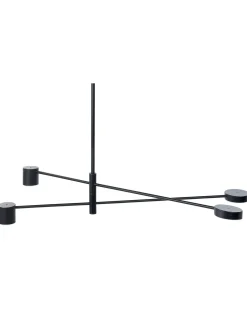 Clearance Beliani Lampadario BANDON Metallo Nero