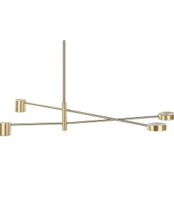 Beliani Lampadario BANDON Metallo Oro