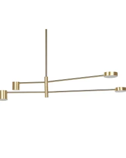 Beliani Lampadario BANDON Metallo Oro