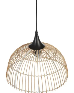 Online Beliani Lampadario BARARIS Rattan Naturale Marrone