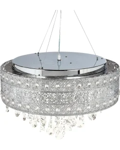 Hot Beliani Lampadario BARBEIRA Cristallo Argento