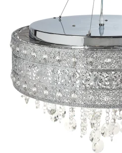 Hot Beliani Lampadario BARBEIRA Cristallo Argento