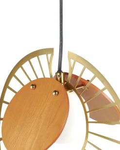 Online Beliani Lampadario BARGO Metallo Oro Oro Marrone