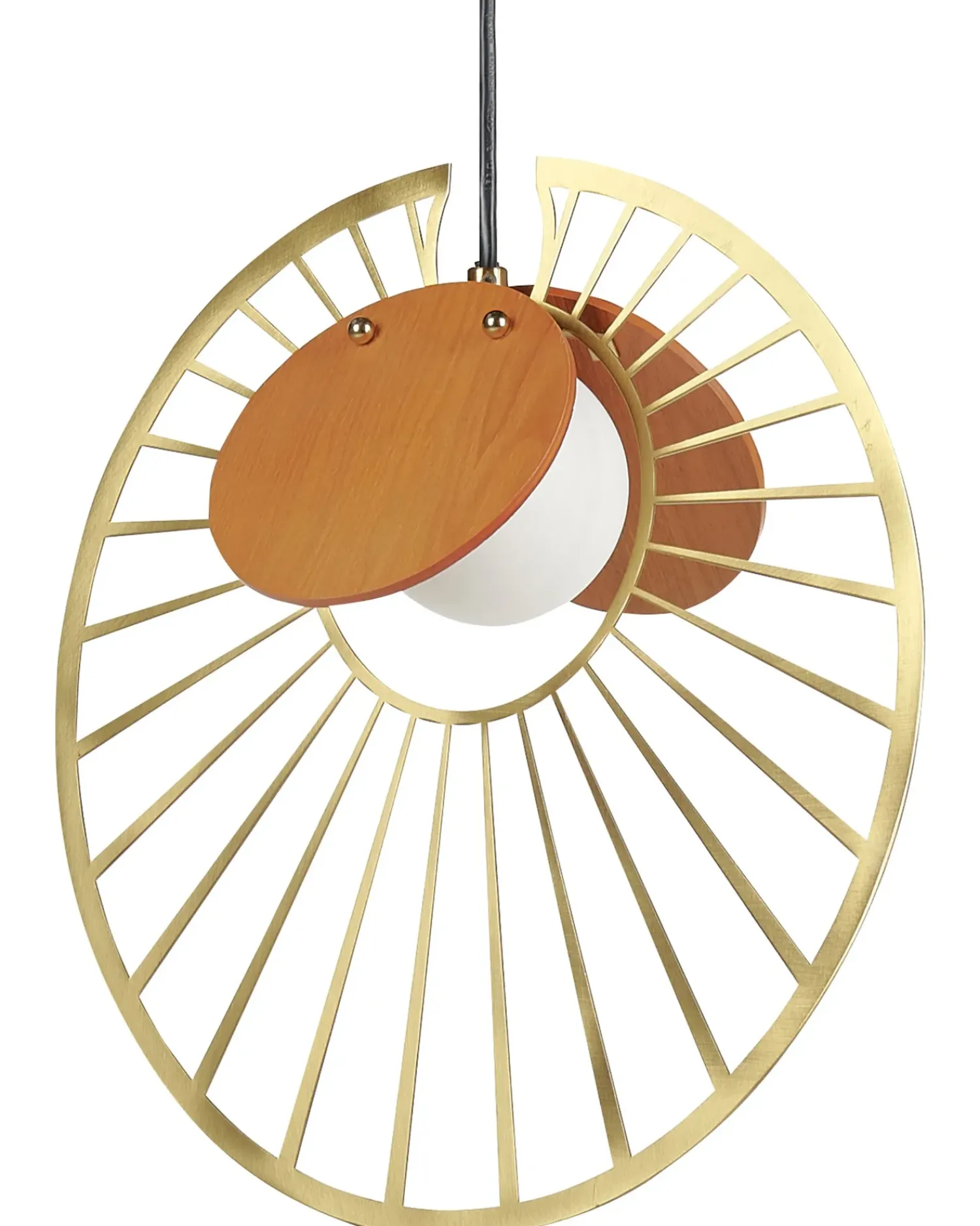 Online Beliani Lampadario BARGO Metallo Oro Oro Marrone