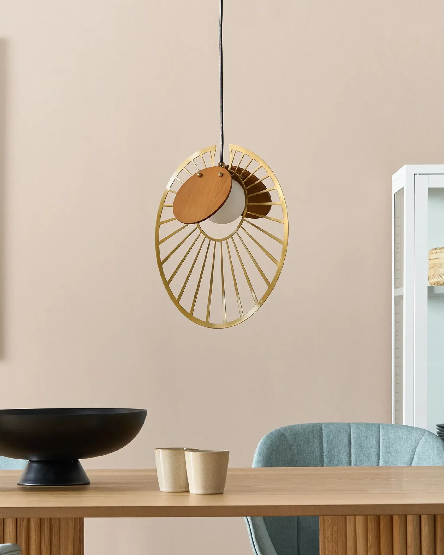 Online Beliani Lampadario BARGO Metallo Oro Oro Marrone