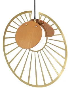 Online Beliani Lampadario BARGO Metallo Oro Oro Marrone