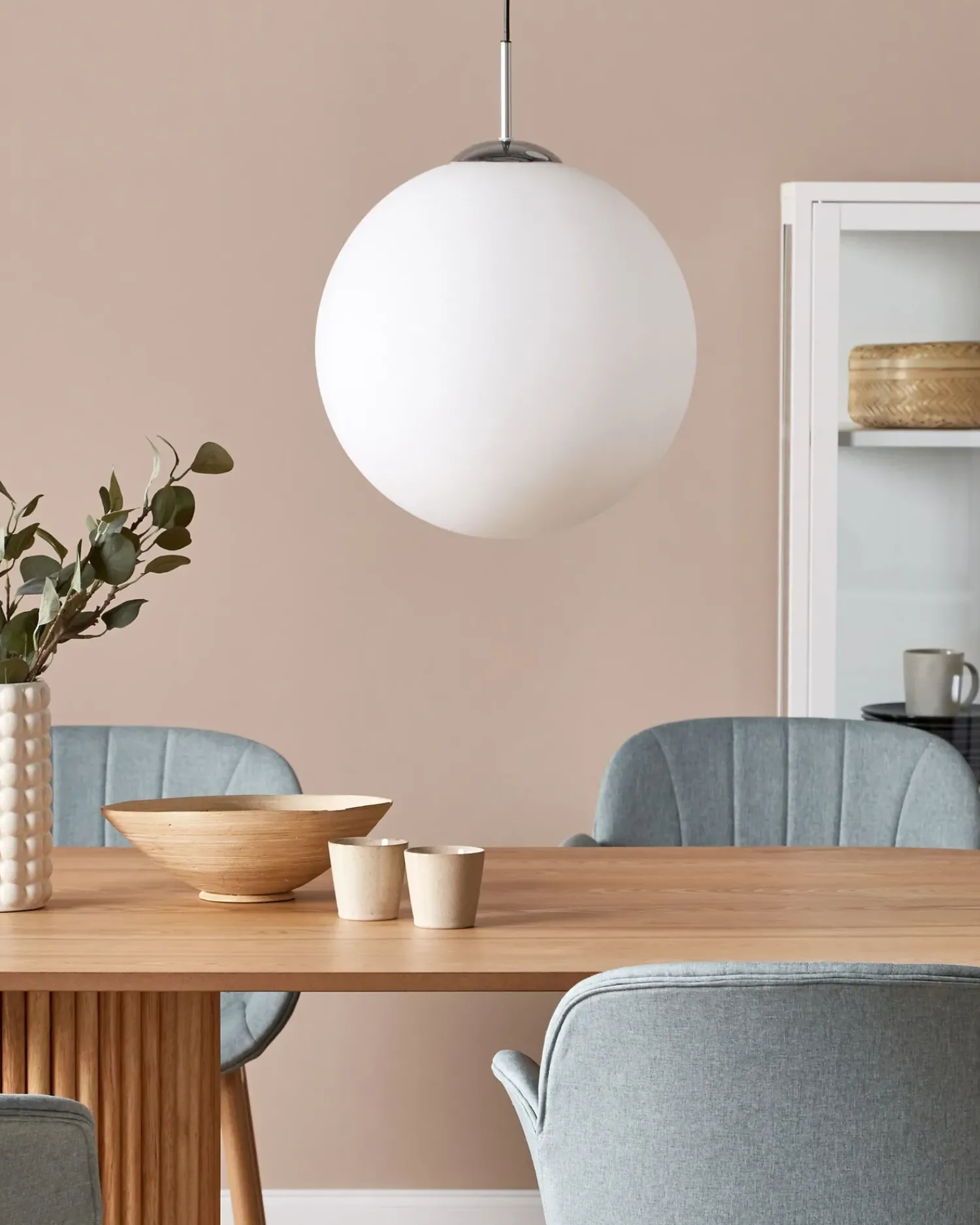 Clearance Beliani Lampadario BARROW Vetro Bianco