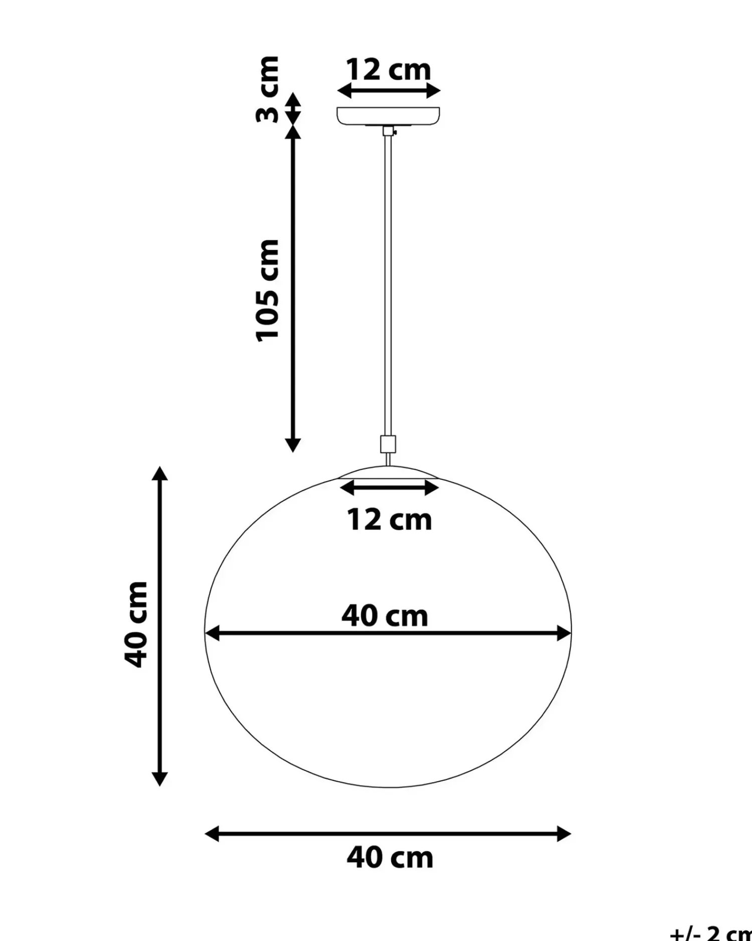 Clearance Beliani Lampadario BARROW Vetro Bianco