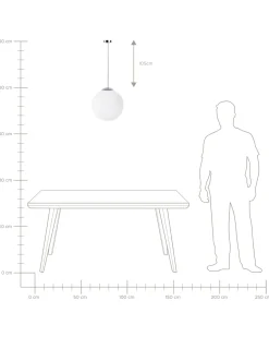 Clearance Beliani Lampadario BARROW Vetro Bianco
