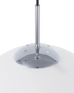 Clearance Beliani Lampadario BARROW Vetro Bianco