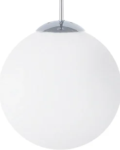Clearance Beliani Lampadario BARROW Vetro Bianco